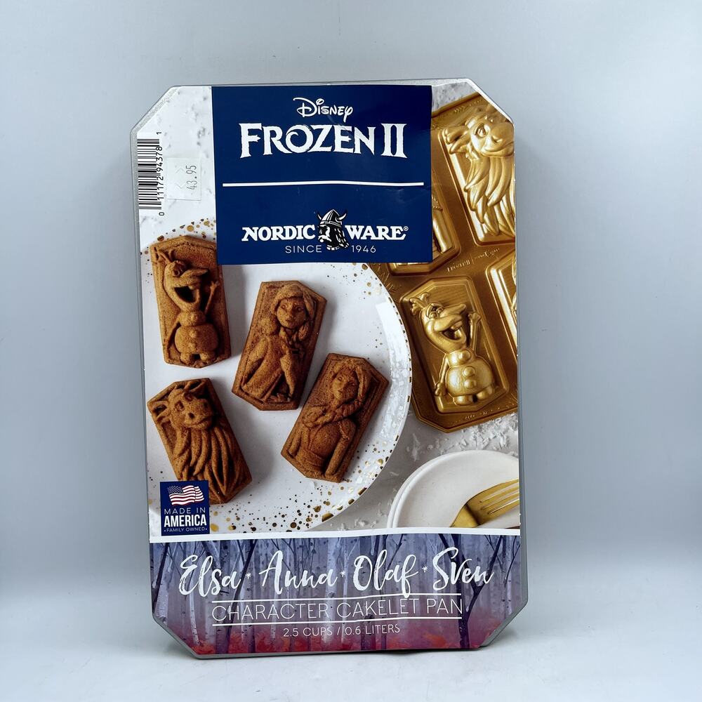 Nordic Ware Disney Frozen II Character Loaf Baking Pan Elsa, Anna, Olaf, Sven